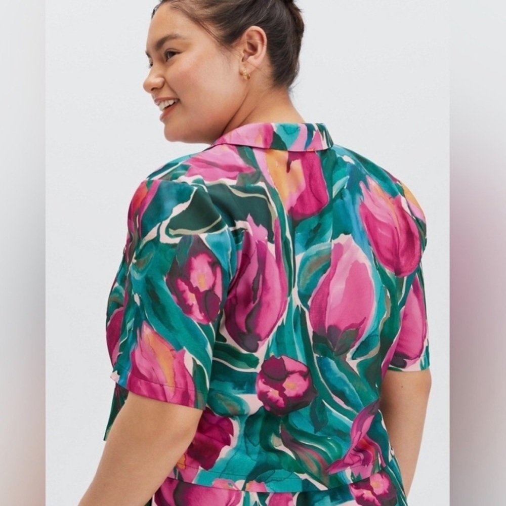 Fabletics | Floral two‎ piece summer pajama set (small top/medium bottom) - Picture 3 of 10